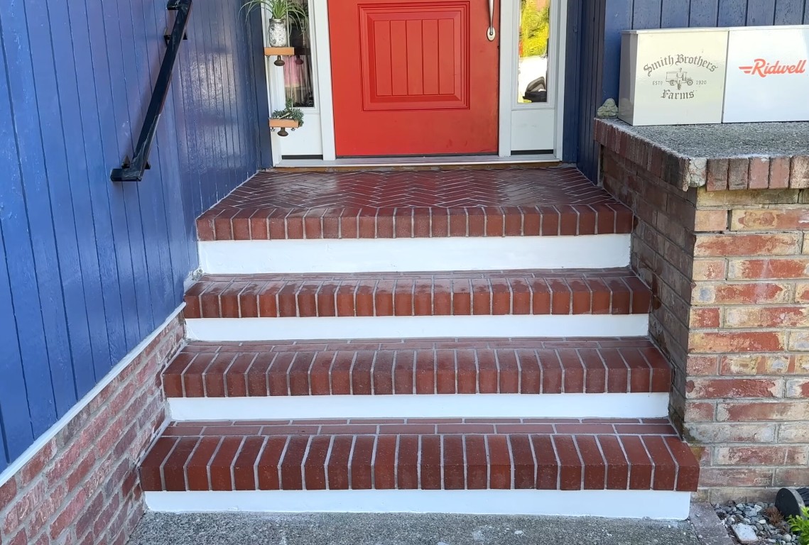 Brick and stone steps repair and construction